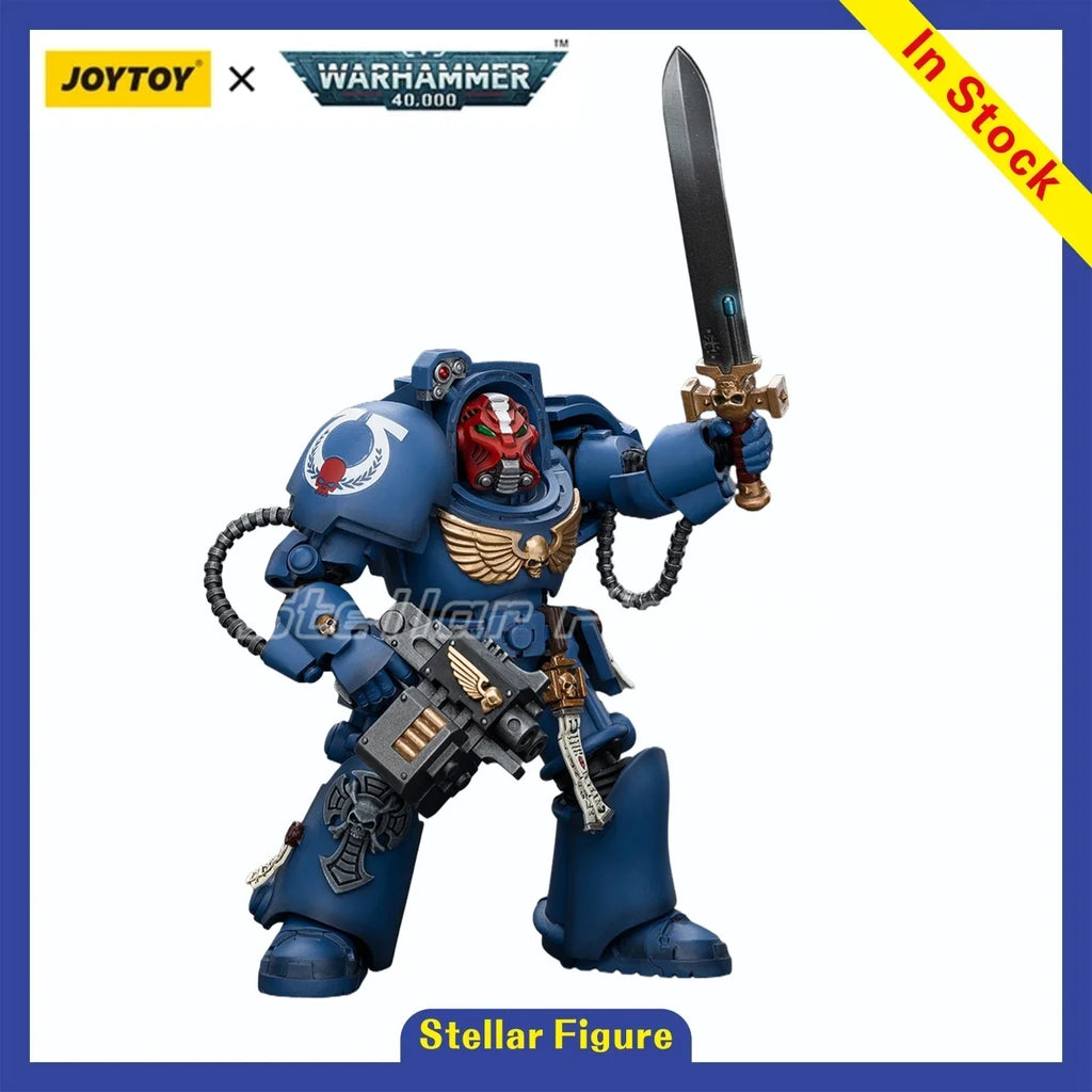 【SF】JOYTOY 1/18 Action Figure Ultramarines Terminator Squad Sergeant with Power Sword and Teleport Homer Model Gifts Ornaments