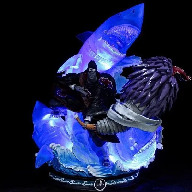 Naruto Anime Hoshigaki Kisame 36cm Pvc Model Figure Akatsuki Organization Desktop Decoration Collectible Statues Gift For Fans