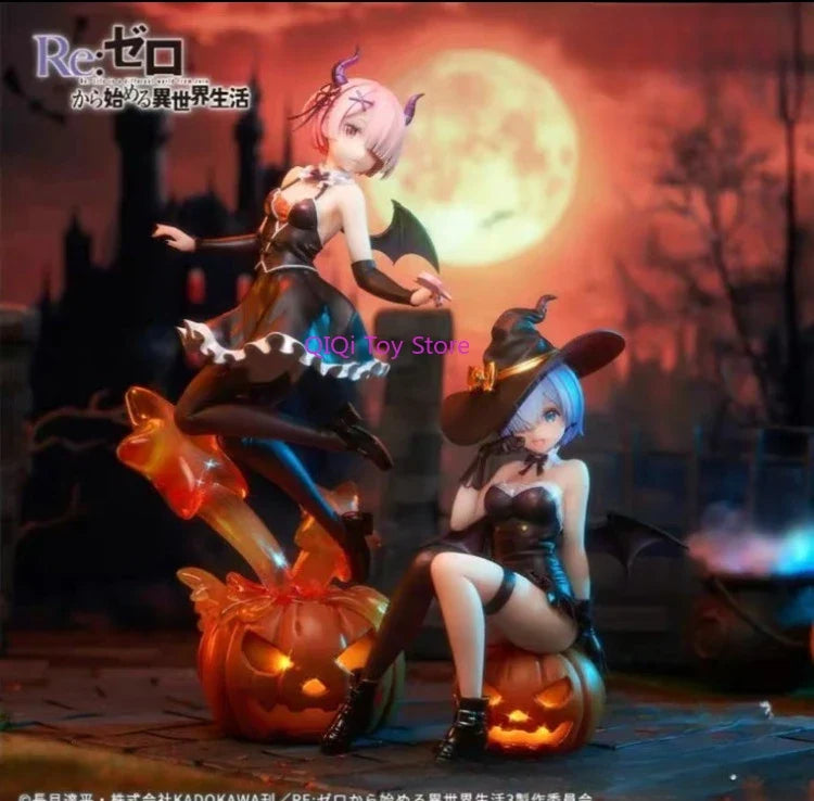 Life in a different world starting from scratch Rem & Ram Fantasy Night Magician  (Light effect pumpkin lamp base)