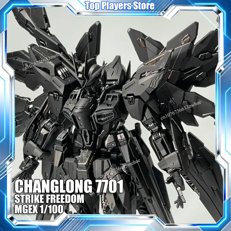 CHANGLONG 7701 STRIKE FREEDOM MGEX 1/100 MG Midnight Coating Assembly Model Kit Toys Action Figure Model Mecha Gift