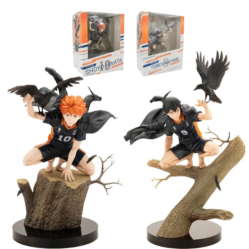 21cm ARTFX J Haikyuu!! Anime Figure Shoyo Hinata Action Figure Haikyuu Tobio Kageyama Figurine Collectible Model Doll Toys Gifts