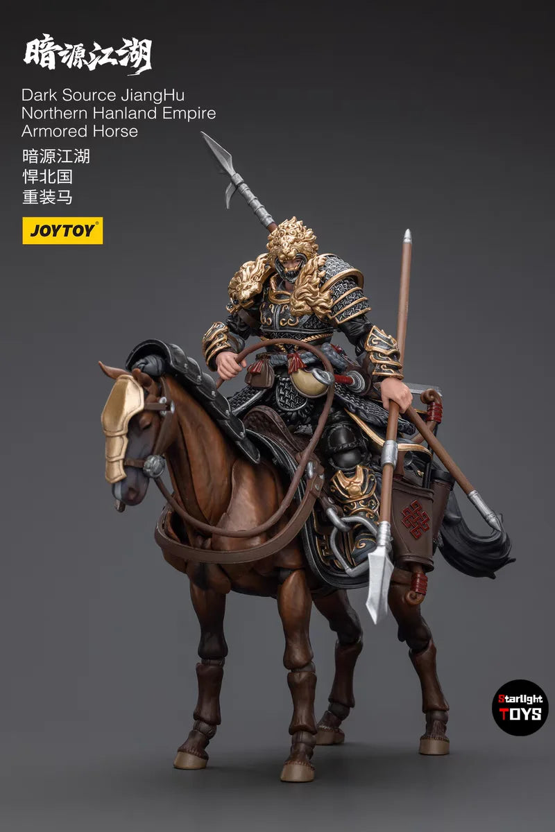 JOYTOY 1/18 Action Figure Dark Source JiangHu Northern Hanland Empire Armored Horse 2PCS Toy Model Gift