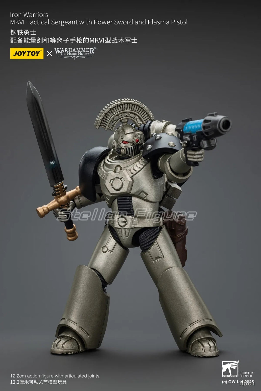 【SF】JOYTOY 1/18 Action Figure Ultramarines Legion Mklll Tactical Squad Sergeant with Power Sword Model Toys Gifts Collection