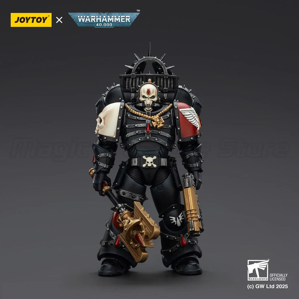 【MT】JOYTOY Warhammer 40K Blood Angels Lemartes with Jump Pack Blood Crozius and Absolver Bolt Pistol 1/18 Action