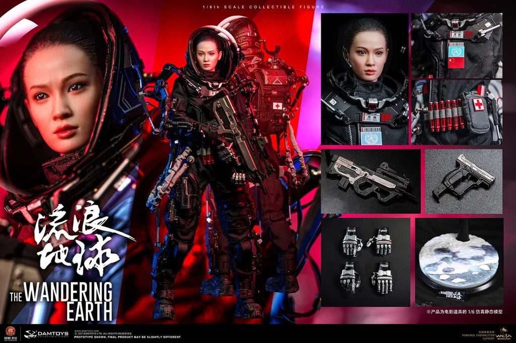Original DAMTOYS DMS036 1/6 Scale Female Soldier Chinese Classic Movie Zhou Qian Rescue Team Full Set 12in Action Figure Model