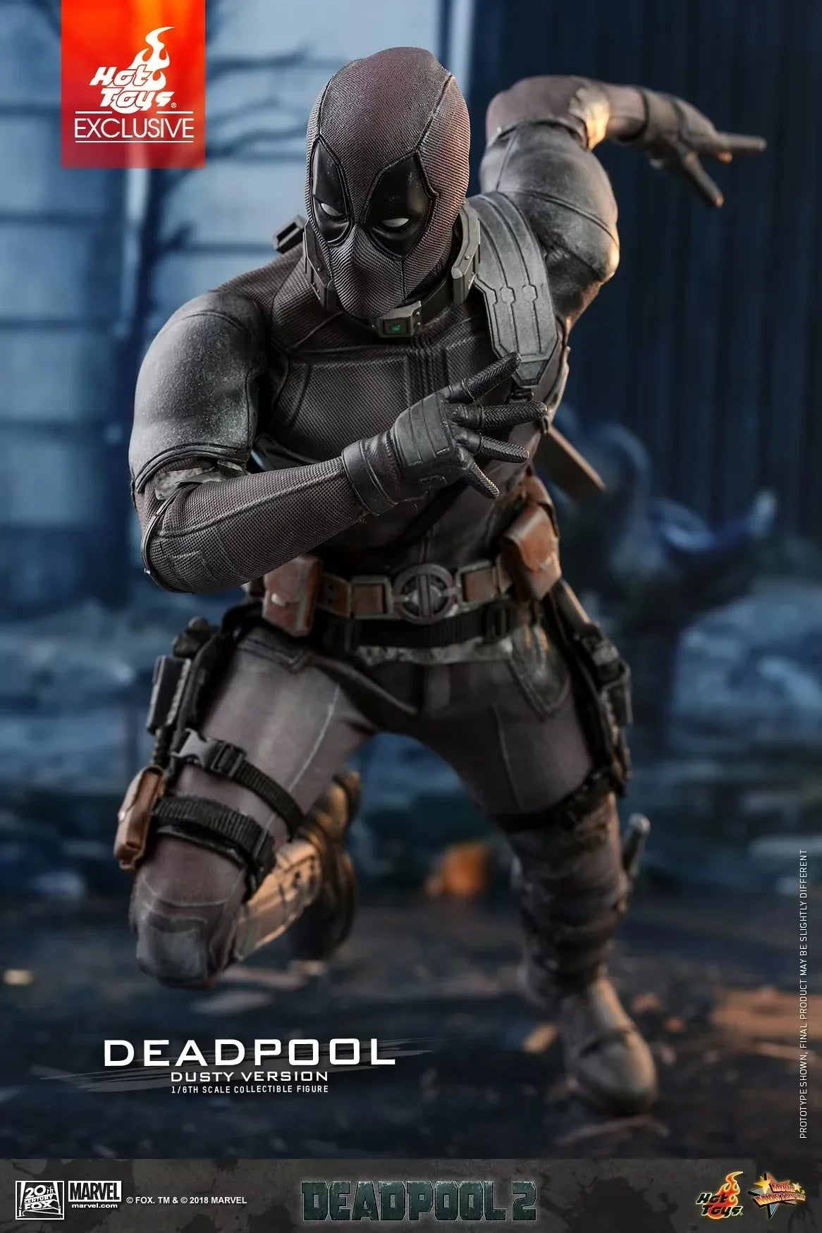 1/6 Scale Authentic Hottoys Mms505 Deadpool 2 Dusty Version Grey Wade Wilson Limited Action Figure Set Collectible Toy Gift