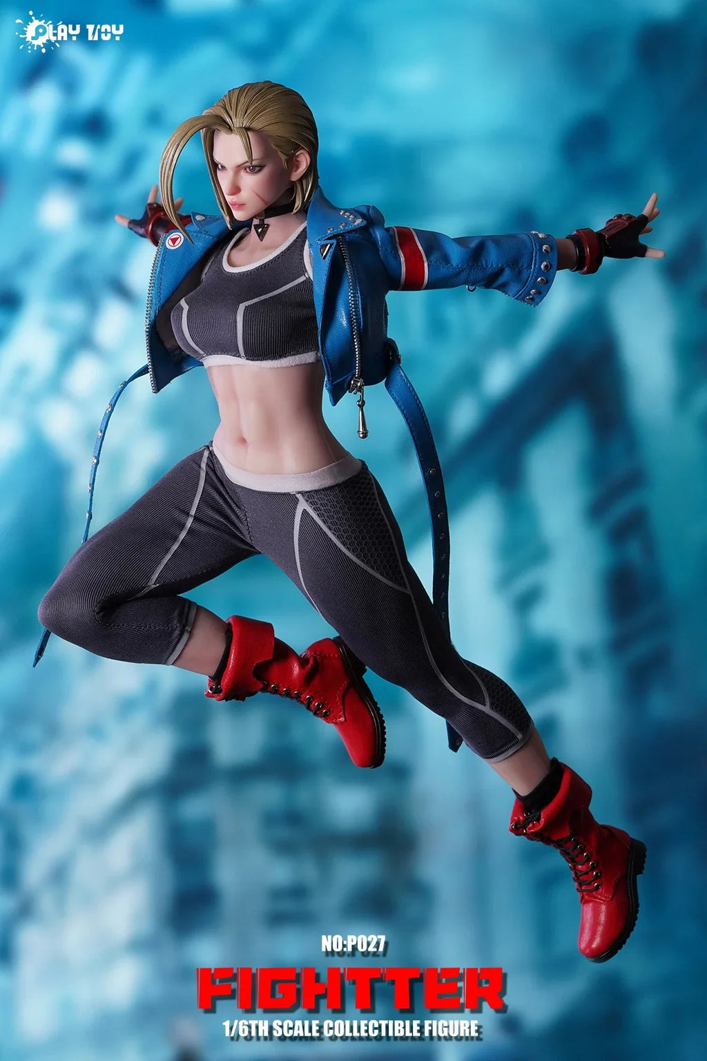 PLAY TOY NO:P027 1/6 Scale Fightter Girl Cammy Full Set Movable Doll 12'' Female Action Figure Model Toys