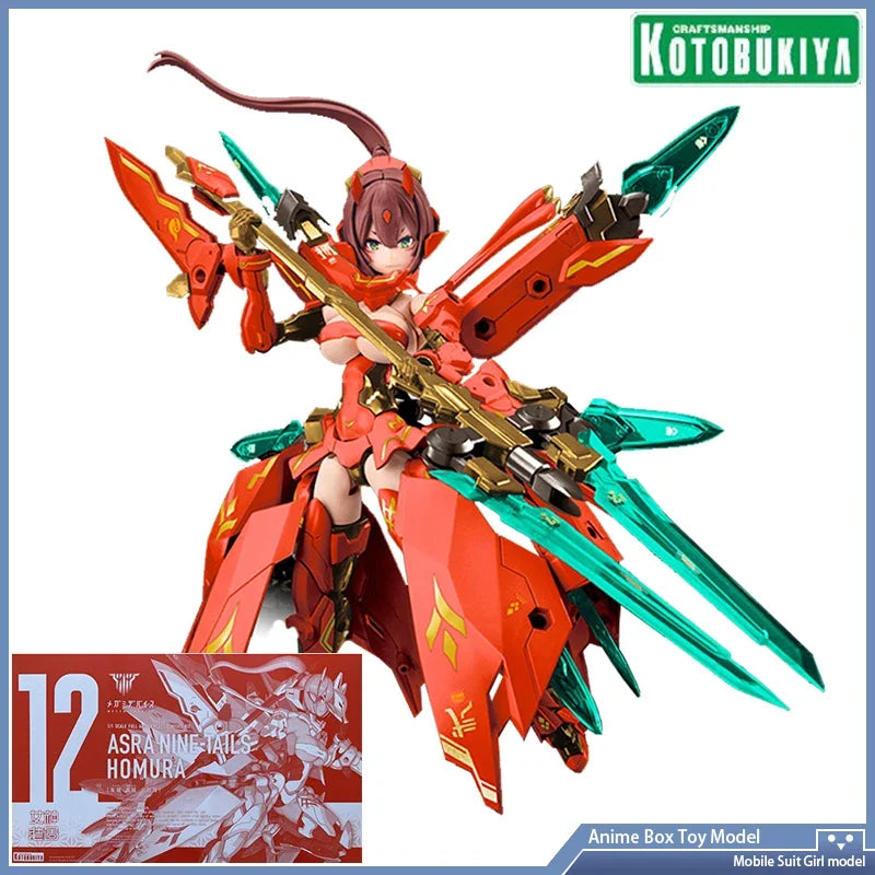 [In Stock] KP625 Megami Device 12 ASRA Nine Tails Homura Anime Figure  Kotobukiya Original Genuine Mobile Suit Girl Gift
