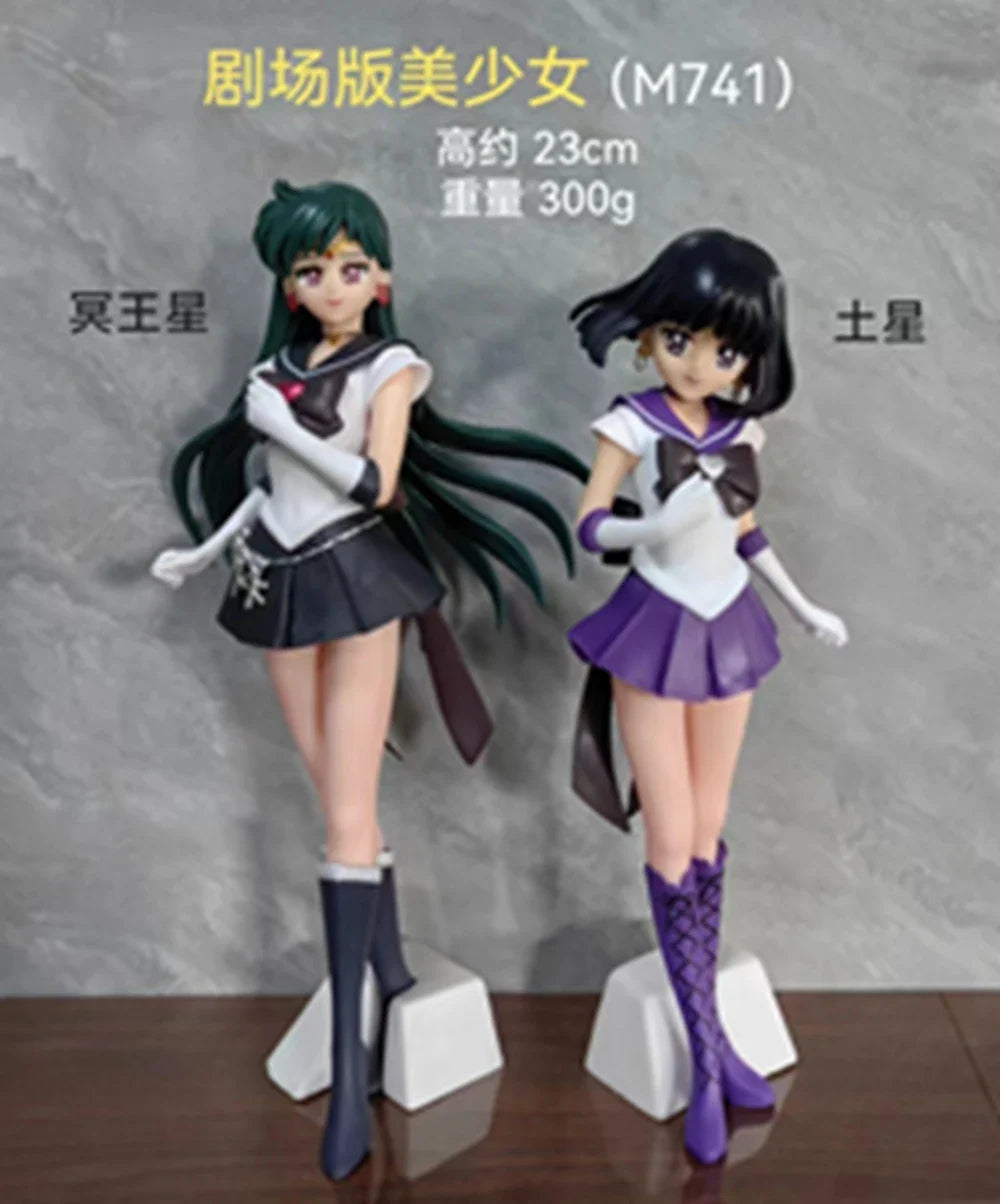 23CM Anime SAILOR MOON Kaiou Michiru Figur GLITTER&GLAMOURS Ver Tomoe Hotaru Modell Spielzeug Geschenk Tenoh Haruka Actionfigur Puppe