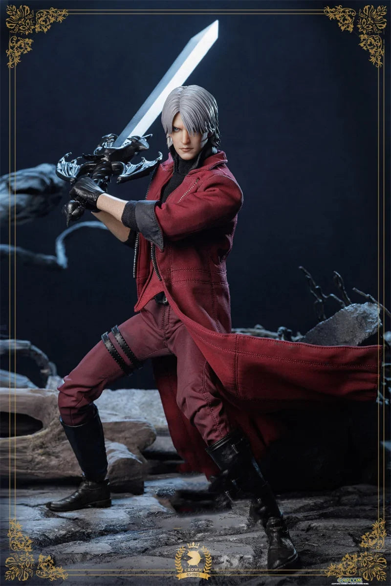 Asmus DMC100LUX 1/6 Scale White Hair Red Clothes Devil Hunter Dante Deluxe Edition Full Set 12inch Action Figure Model Dolls