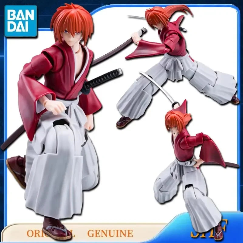 Bandai Anime Genuine SHFiguarts SHF HIMURA KENSHIN HAJIME SAITO AOSHI SHINOMORI Action Figure Toys Kids Gift Model Ornaments