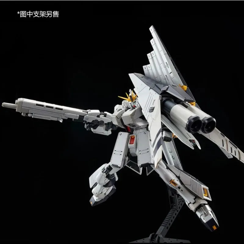 In StockGenuine Bandai  RG RX-93 V GUNDAM HWS Anime Action Figure Robot Periphery Collectible Assembly Model Toys Ornaments Gift