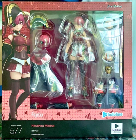 ã€SFã€‘In Stock Original Max Factory GSC Figma577 Hololive Houshou Marine Figures Model Anime Collection