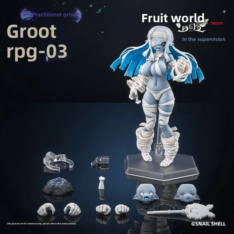 Original Snail Shell RPG-03 Reviver Grisa Blue Belt Special Edition 1/12PVC Movable Model Figurine Doll or Action Figure Gifts