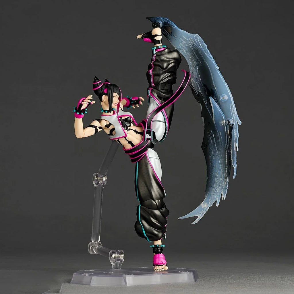 100% Original Kaiyodo Amazing Yamaguchi Revoltech (NR065) Street Fighter 6 Han Juri Anime Figure Action Figure Collection Series