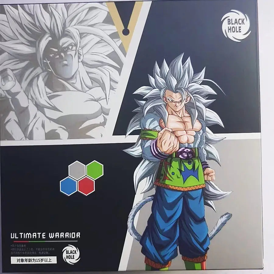 Black Hole Toys Dragon Ball Anime SHF Super Saiyan 5 Ssj5 Son Goku Son Gohan White Hair Son Goku Action Figure Collection Model