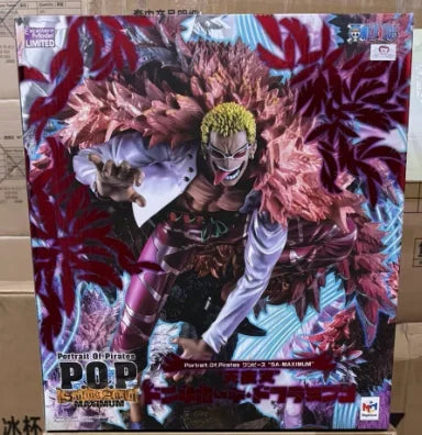 【SF】Auf Lager MegaHouse Portrait of Pirates SA MAXIMUM ONE PIECE Donquixote Doflamingo Figuren Modell Sammlerstück Geschenk