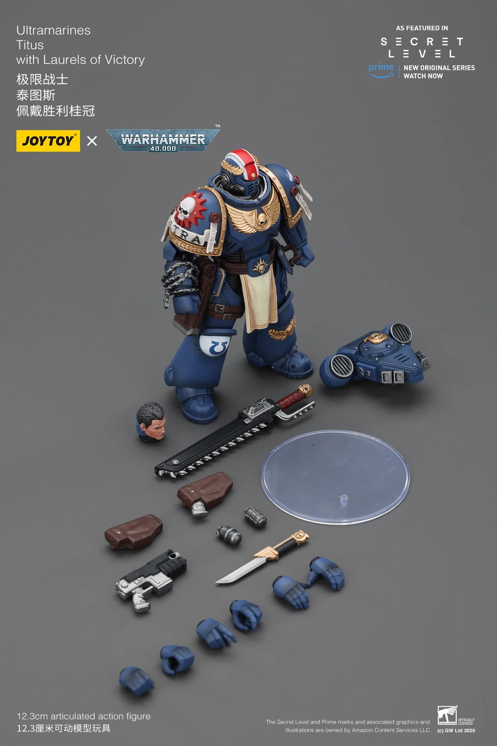 JOYTOY Warhammer 40K 1/18 Ultramarines Titus Metaurus Levantus Torvald Action Figure Model Dolls Toy for Collection Display