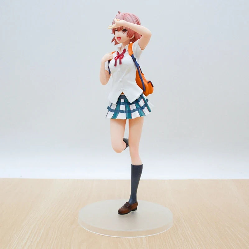 24cm My Teen Romantic Comedy SNAFU Yui Yuigahama Anime Girl Figure Isshiki Iroha/Yukino Yukinoshita Action Figure Model Doll Toy