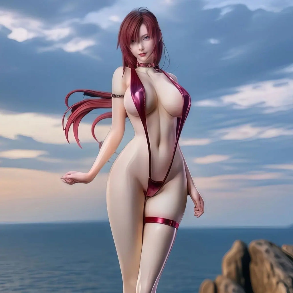 Gk 1/4 Mari Makinami Illustrious Figure Swimsuit Girl Figures Anime Figurine Model Collection Statue Desk Decoration Toys Gifts
