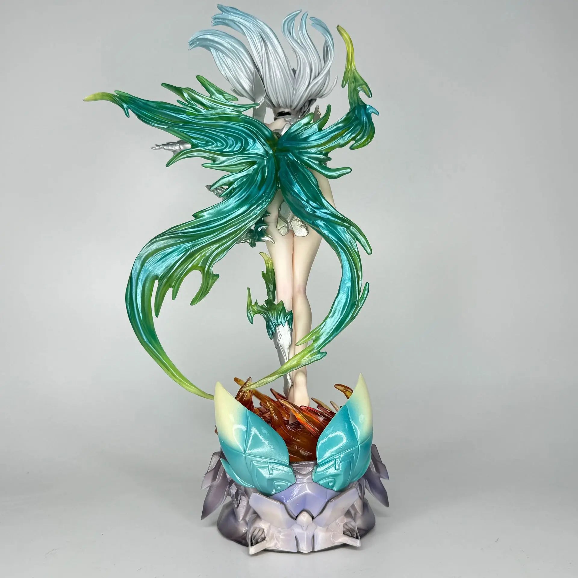 Anime Girl Bishoujo Action Figure Luminous Neon Butterfly Design Collectible Model Two-Dimensional Statue Decoration
