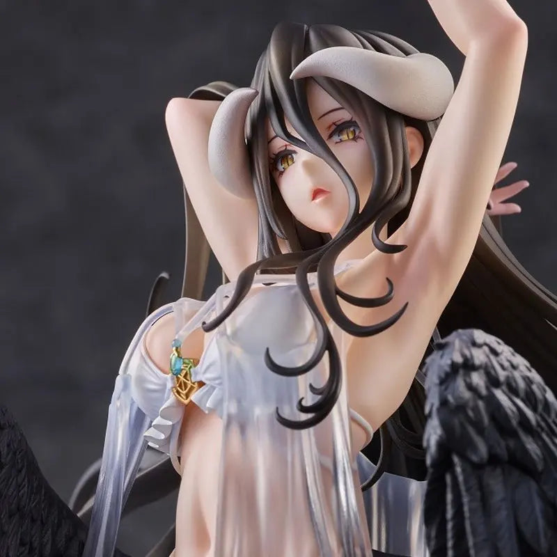 Overlord Albedo 1/7 Scale Swimsuit Figure Anime Bikini Statue of the Guardian Overseer Detailed Collectible Model Fans Gift