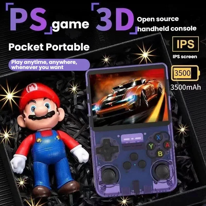 Upgrade The Open Source Handheld R36S Handheld Game Console PSP Classic GBA Portable Retro Arcade HD Big Screen.