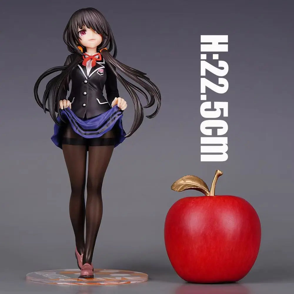 22.5cm Date A Live Tokisaki Kurumi Premium Edition Anime Girl Figure Model Statue Boy Collection Desktop Decoration Ornament Toy