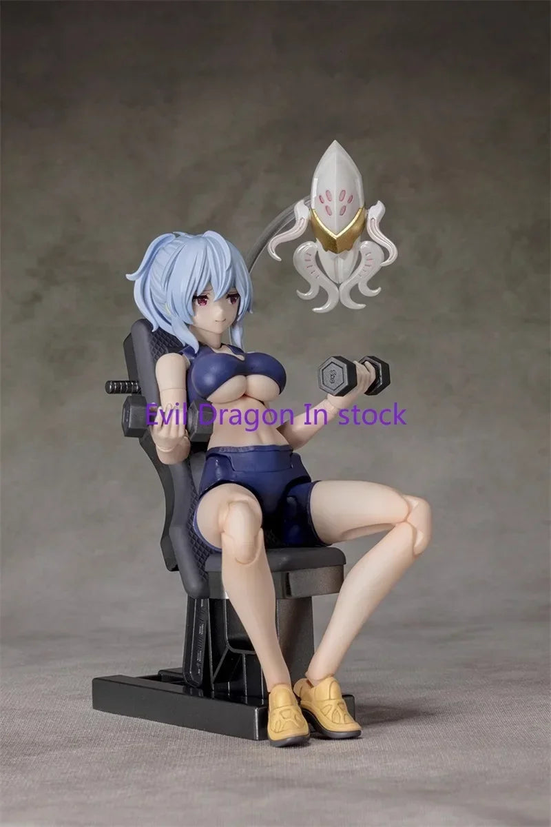 In Stock Alphamax Anime Darkness Comes Karakenya Mobile Suit Girls Daily Fitness Wear Version Model Kit Action Toy Figure Gift