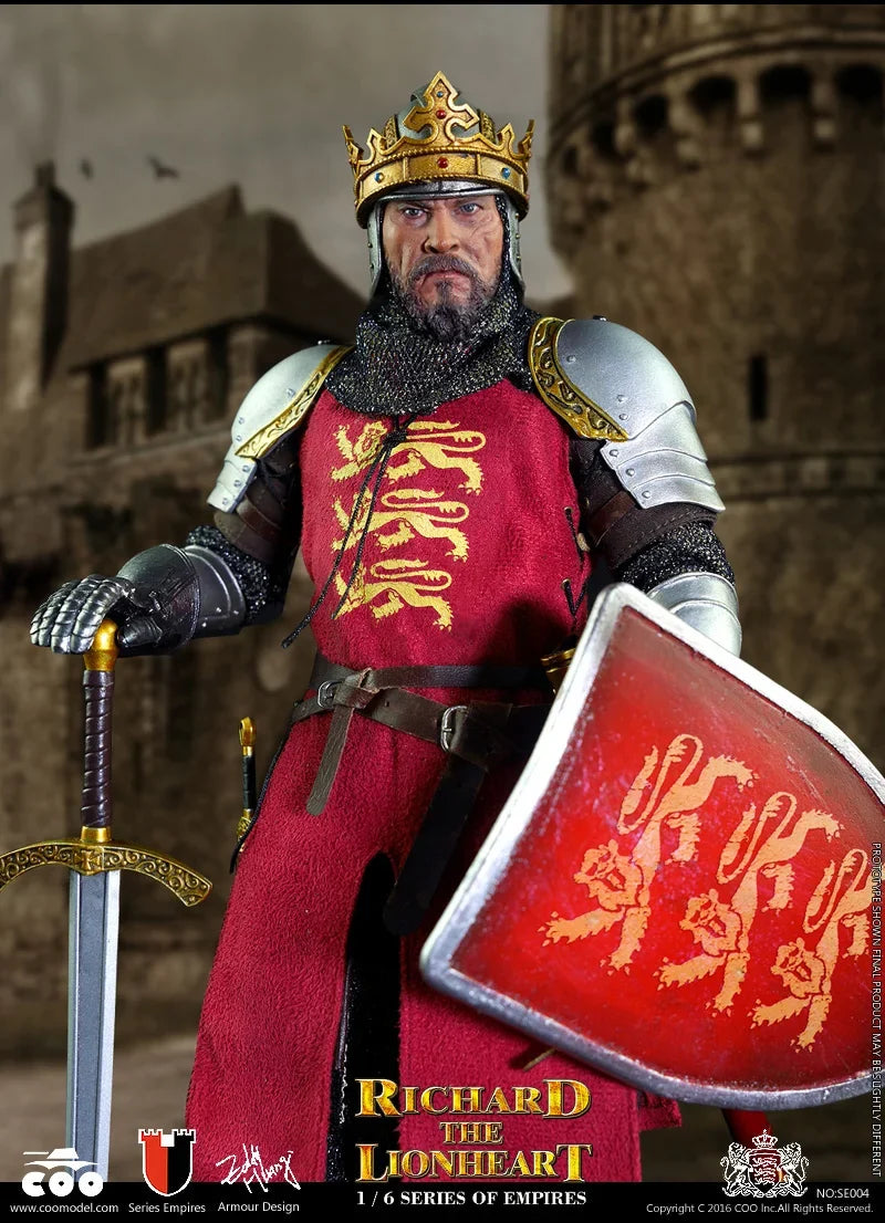 Original COOMODEL SE004 Richard the Lionheart 1/6 soldier Action Figure Model Toys 12-inch collection ornament gift