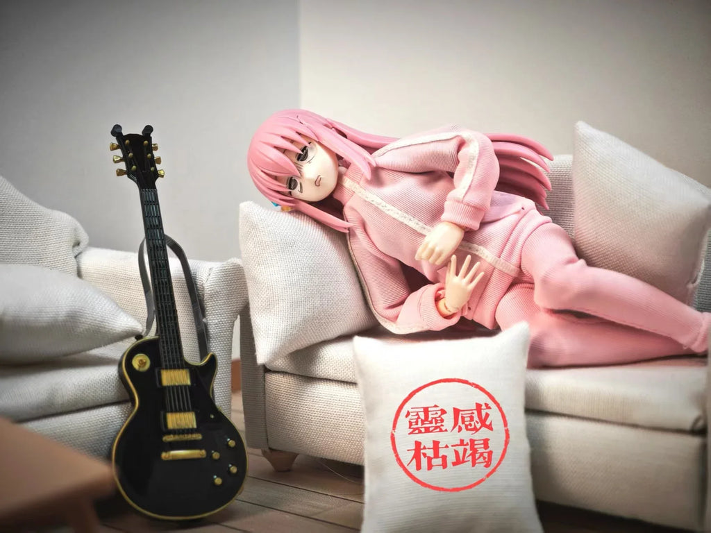 New Stock 1/12 Scale Female Soldier Boki Lonely Rock Clothes Pink Skirt Pants Set For 6in Figma Action Figure Toy