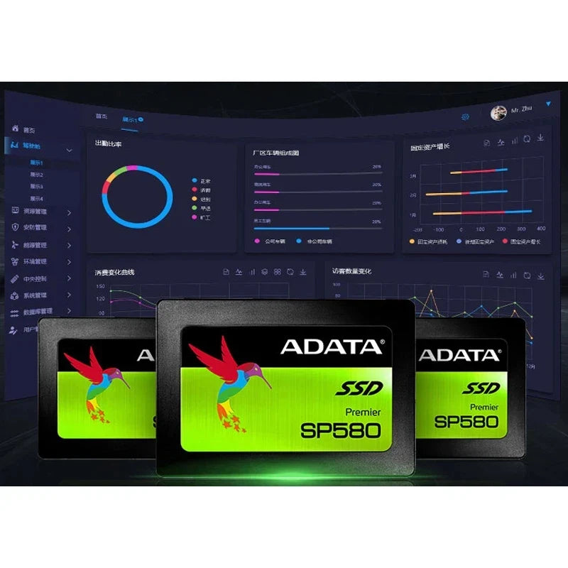 ADATA SSD SP580-120GB 240GB 480GB 960GB 3D-NAND 2.5" SATA III High Speed Read up to 520MB/s Internal Solid State Drive