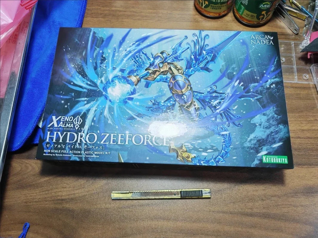 KOTOBUKIYA  AS003 Arcanadea - XenoAlma - Hydro Zeeforce Anime Action Figures Model Collectio Toy Garage Kit Assemble Model Kit