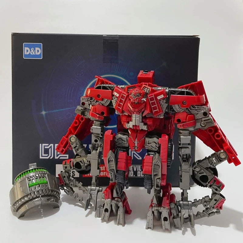 H6001-8B Anime Devastator Transformation Toys TAIBA BMB 8 IN 1 Action Figure Model KO GT Truck Crane Robot Car Kids Boy Gift