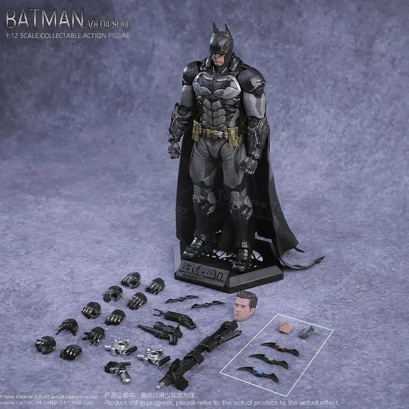 2025 In Stock Batman Arkham Knight Action Figure LPZZ 1/12 Scale Soldier Warrior Edition Batman Full Set 6-inches Model Toys