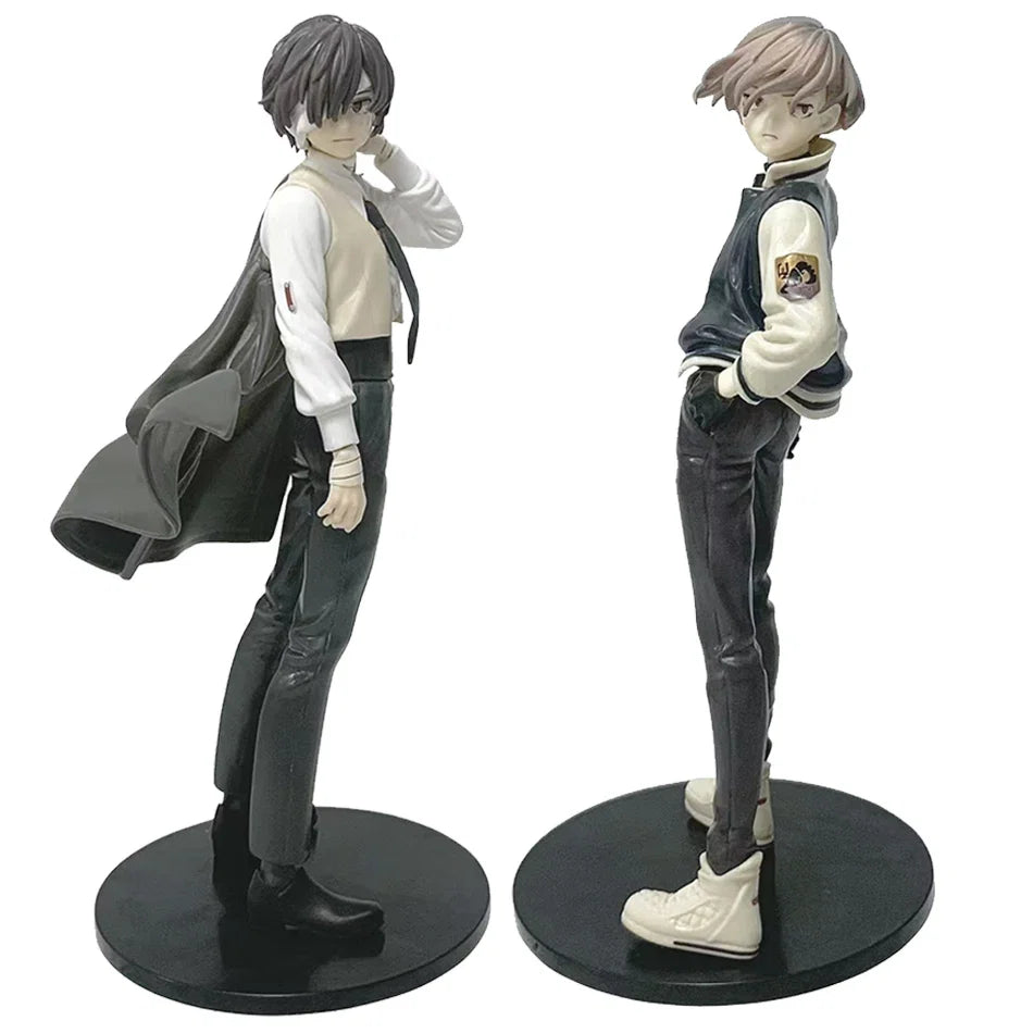 22CM Bungou Stray Dogs Anime Figure Youth Dazai Osamu Action Figure Nakahara Chuuya Figurine PVC Collection Model Doll Toys