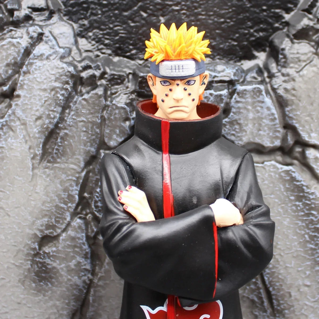 Naruto Akatsuki Anime Figure 37cm 6 Pcs Uchiha Itachi Madara Konan Hidan Ninja Action Figurine Decor Model Collection Toy Gift