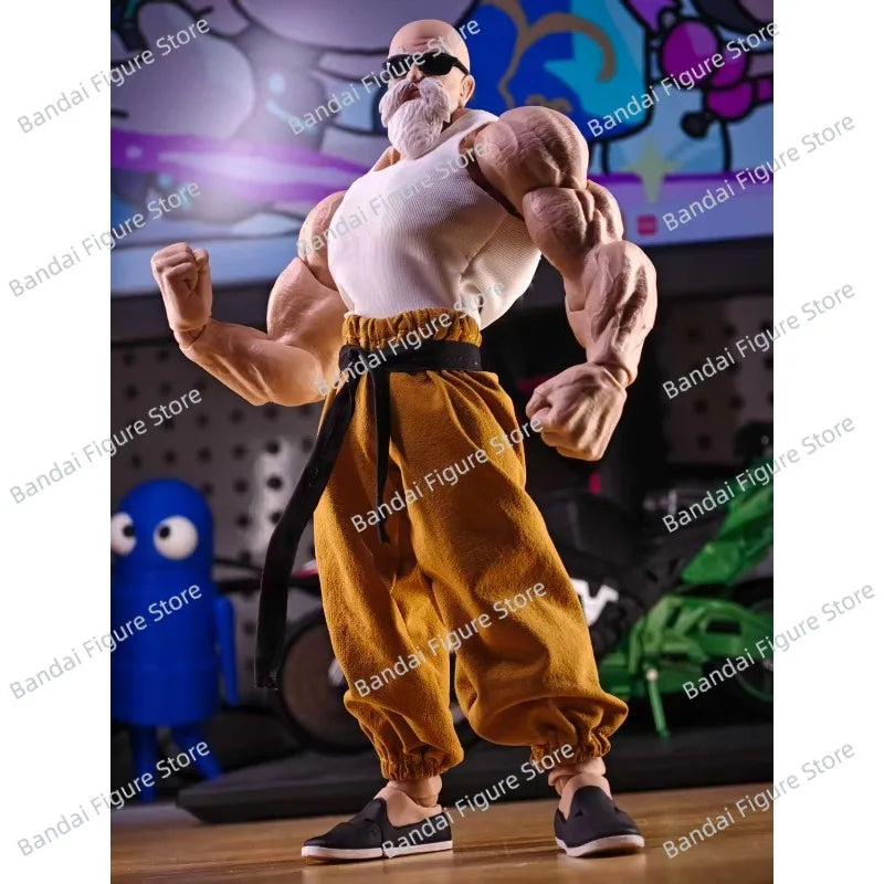 In Stock SHF Dragon Ball RTournament of Powe Kame Sennin Master Roshi Clothes Romankey Doll Anime Action Figure Collection Toy