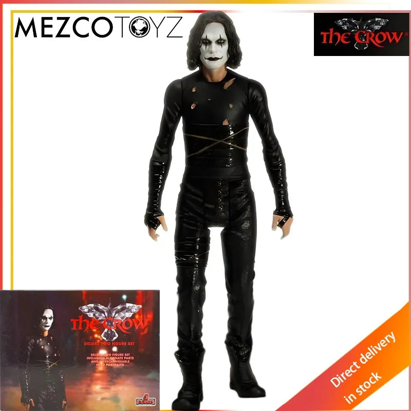 MEZCO TOYZ Original 5-point Series Crow Eric Li Guohao 1:12 Scale Biphasic Body Horror Action Joint Mobility Figure Model Toys