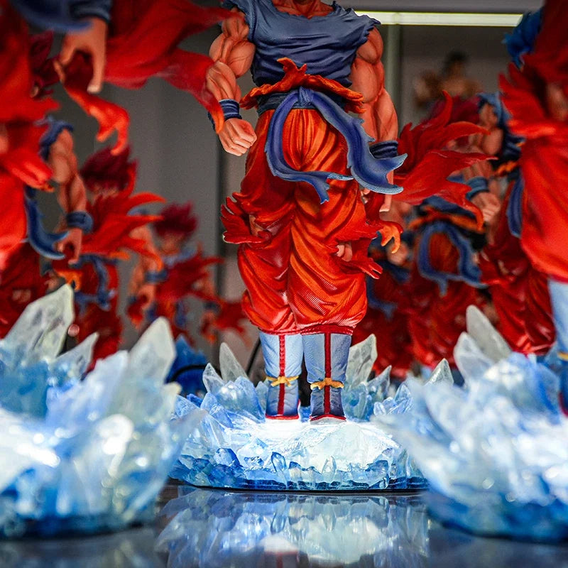 Jt Statue Dragon Ball Z Son Goku Figure Goku Blue Jt Led Base Super Saiyan Action Figures Collection Model Toys Gift