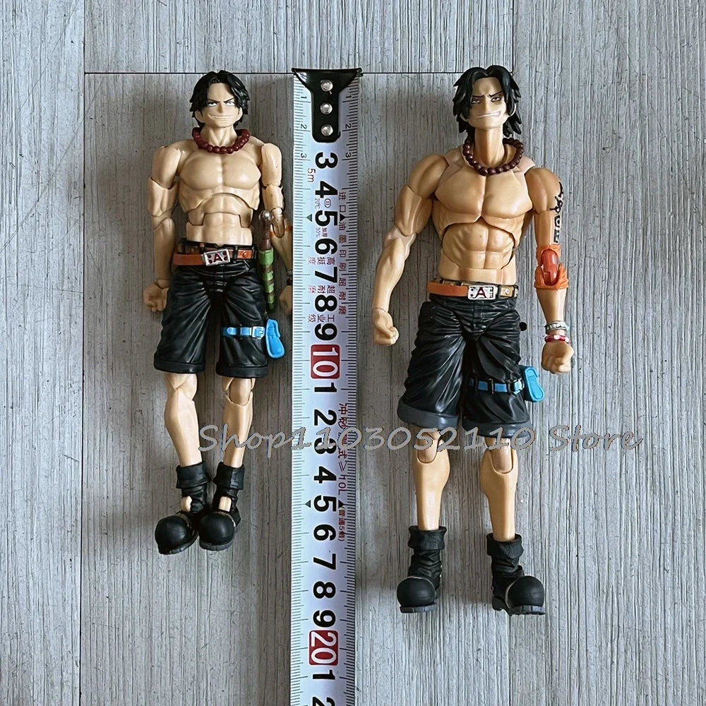 Anime SHF Portgas D Ace One Piece Fire Fist Ace Action Figure PVC Movable Collection Model Toys Doll Birthday Gifts