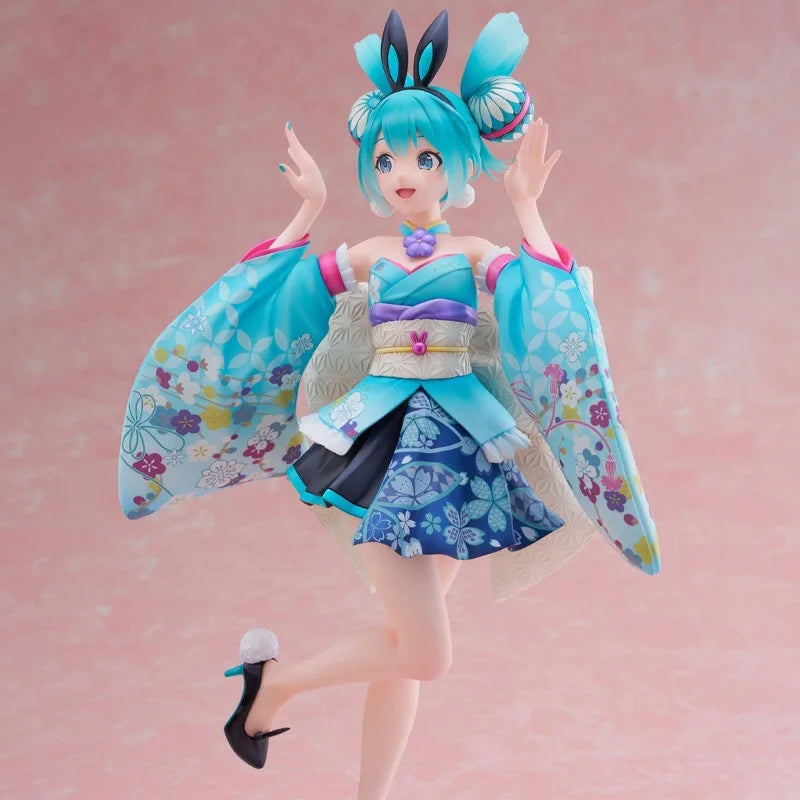 FuRyu Original Genuine Vocaloid Piapro Characters Hatsune Miku F:Nex 1/7 Wa-Bunny 26.5cm Collections Model Toy Figure Anime Gift