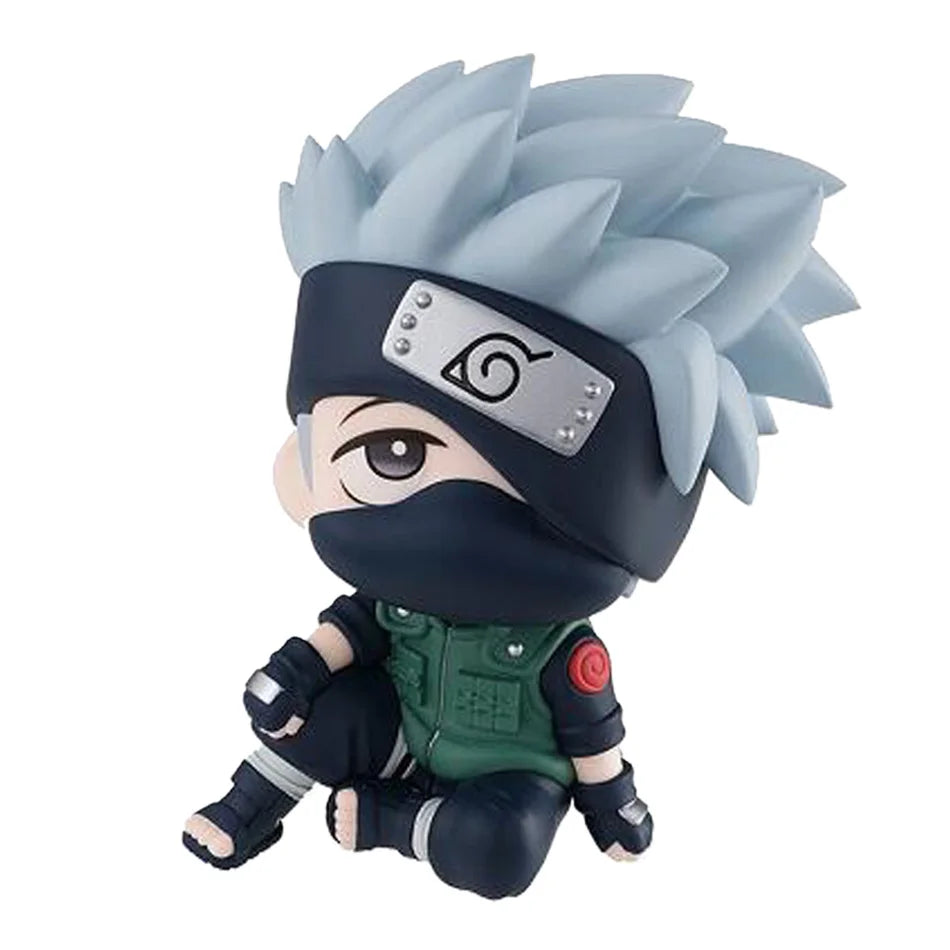 Popular Naruto Anime Figures Kakashi Action Figures Q Version Models Cute Sasuke Itachi Figures Car Decoration Accessories Toys