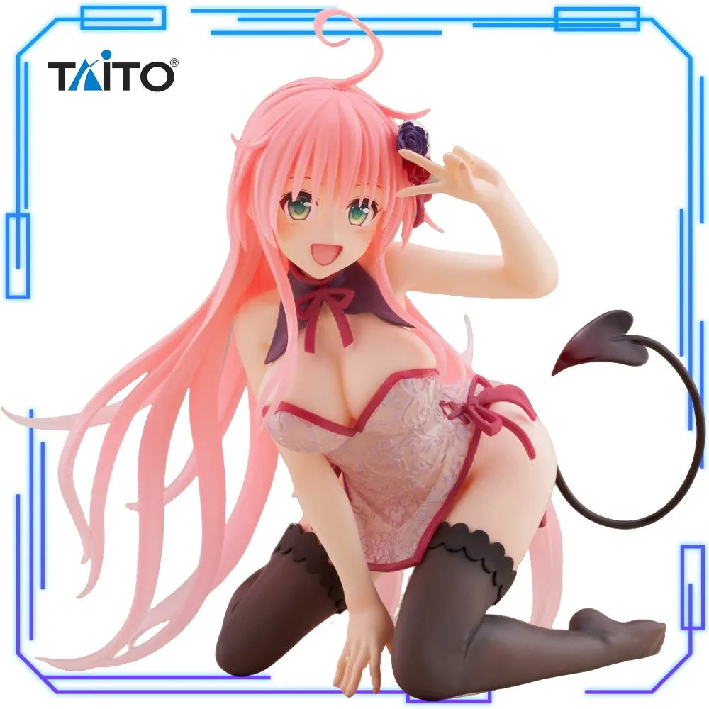 In Stock Taito Original Genuine To Love-Ru Darkness Desktop Cute Figure Lala Satalin Deviluke ChineseDress 13cm Model Toy Figure