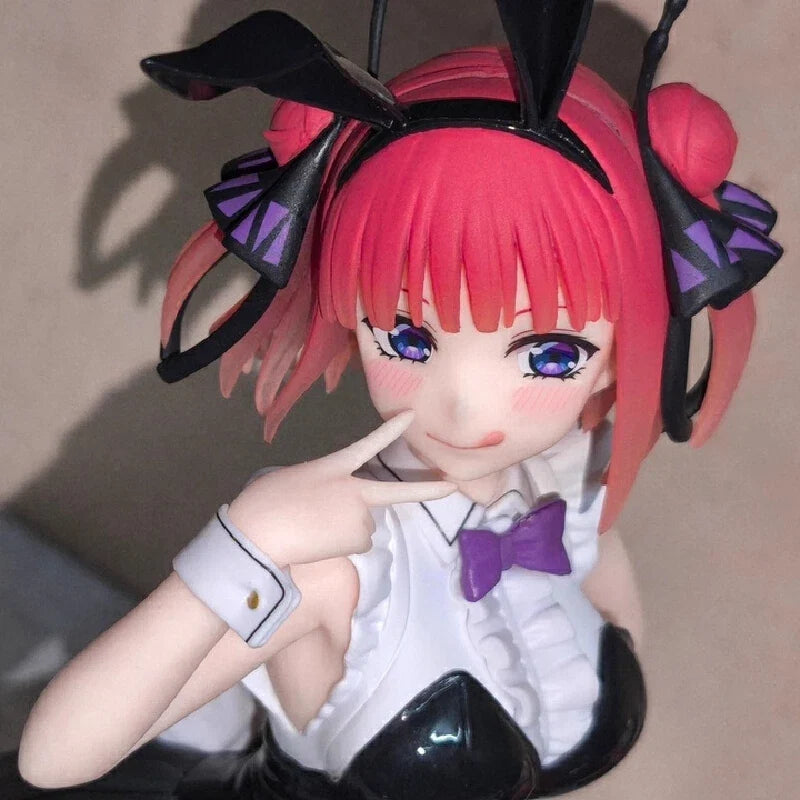 Yotsuba Anime Kawaii Nakano Nino Figurine The Quintessential Quintuplets Cat Nakano Miku action figure PVC Collection Toys Gifts