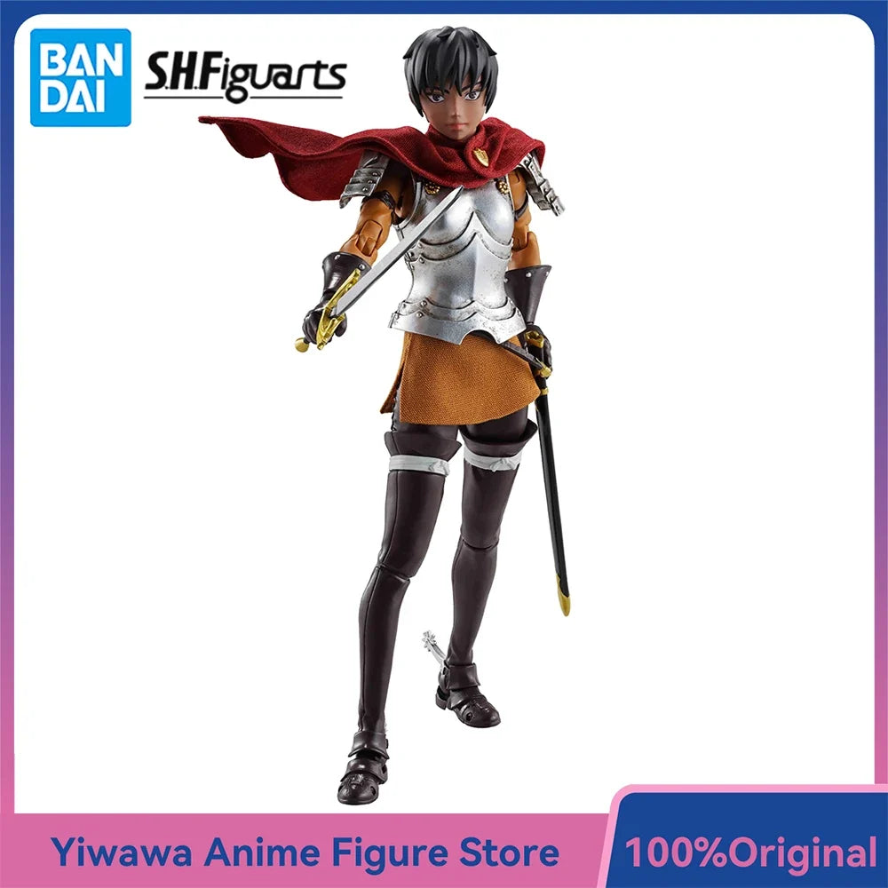 Original New BANDAI S.H.Figuarts Casca (Band of the Hawk) 14.5cm SHF Collectible Action Anime Figure Model Toys