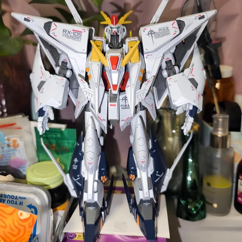 Jujiang Kexi Hg1/144 RX-105 Gundam Model Kit - Assembly Action Humanoid Robot Toy Display Desktop Ornament Collectible Gift