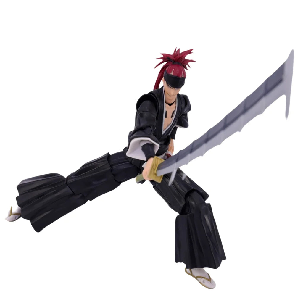 Genuine Bandai Original BLEACH Figure Model Kits S.H.Figuarts 1/12 Anime Figures Abarai Renji Action Model Toys Gift for Kids