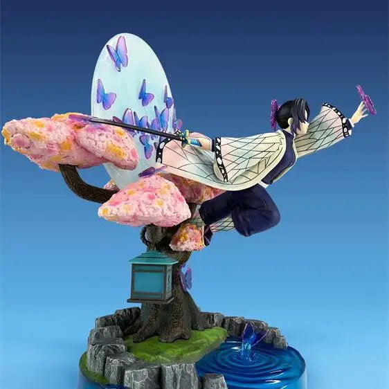 31cm Demon Slayer: Kimetsu No Yaiba Figure Kochou Shinobu Anime Collectible Model Desktop Decorations Holiday Gifts Kids Toys