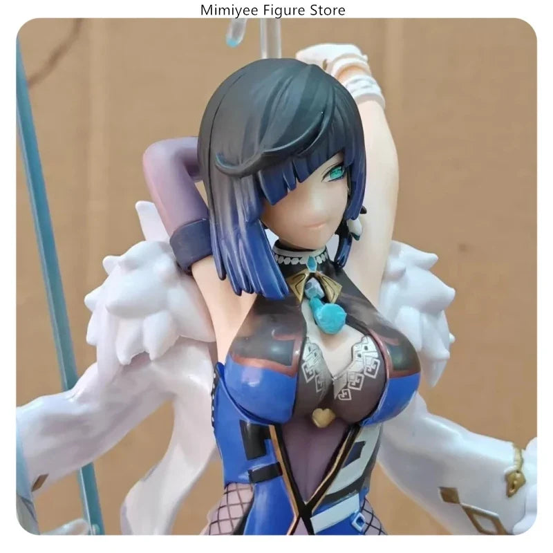 Genshin Impact Yelan Orchid in Secluded Valley Thousand Faces 31cm Scene Model Anime Figure Statue Desktop Decoration Gift